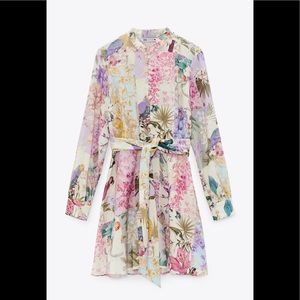 ZARA Floral Print Dress